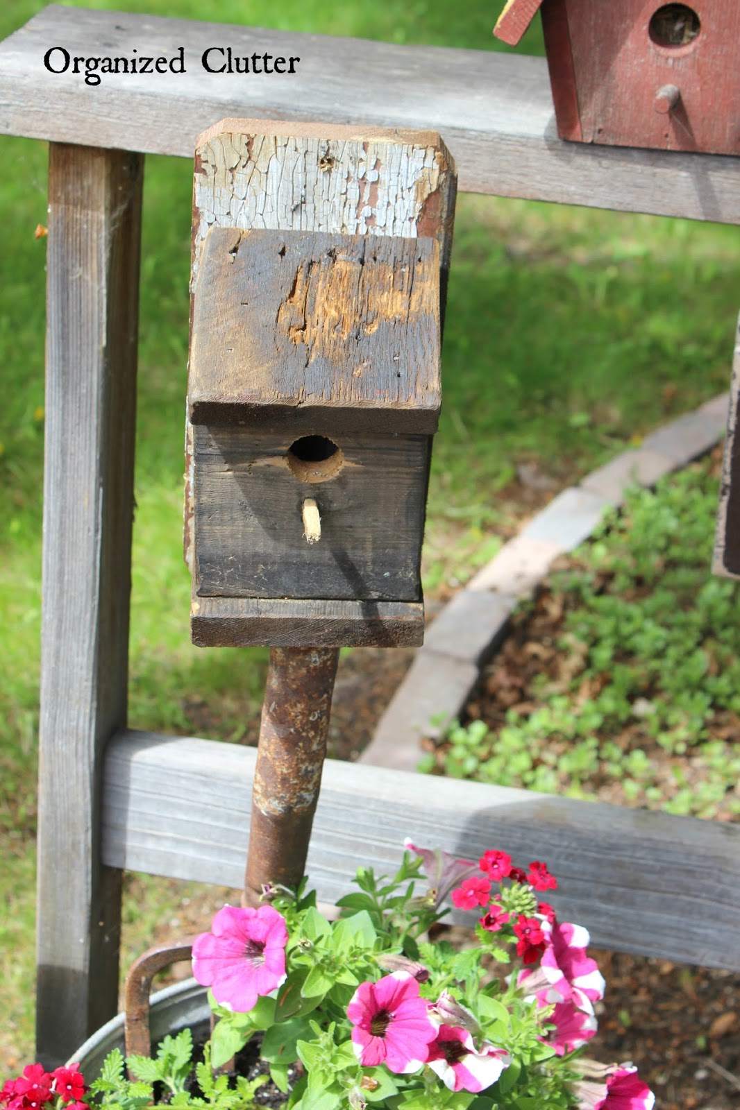 Decorating the Deck with Rustic Birdhouses Organized Clutter