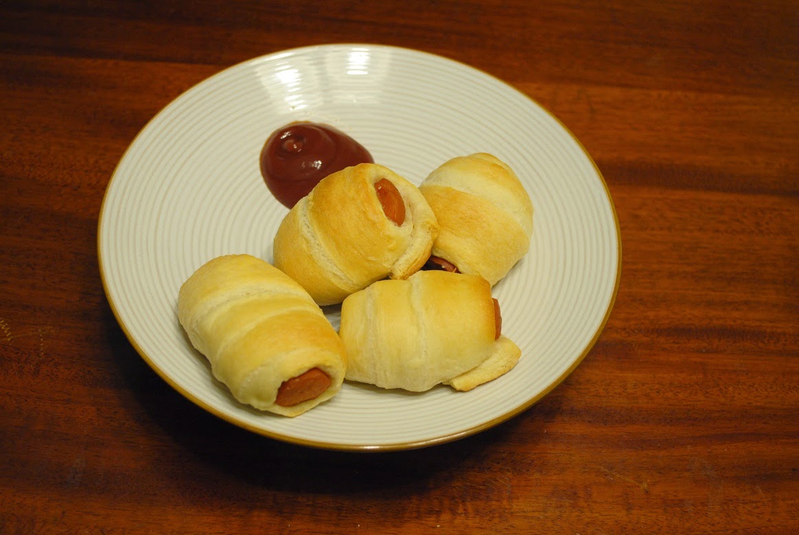 Maggie's LesVegan Kitchen Lazy Dinner NotPigs in Blankets