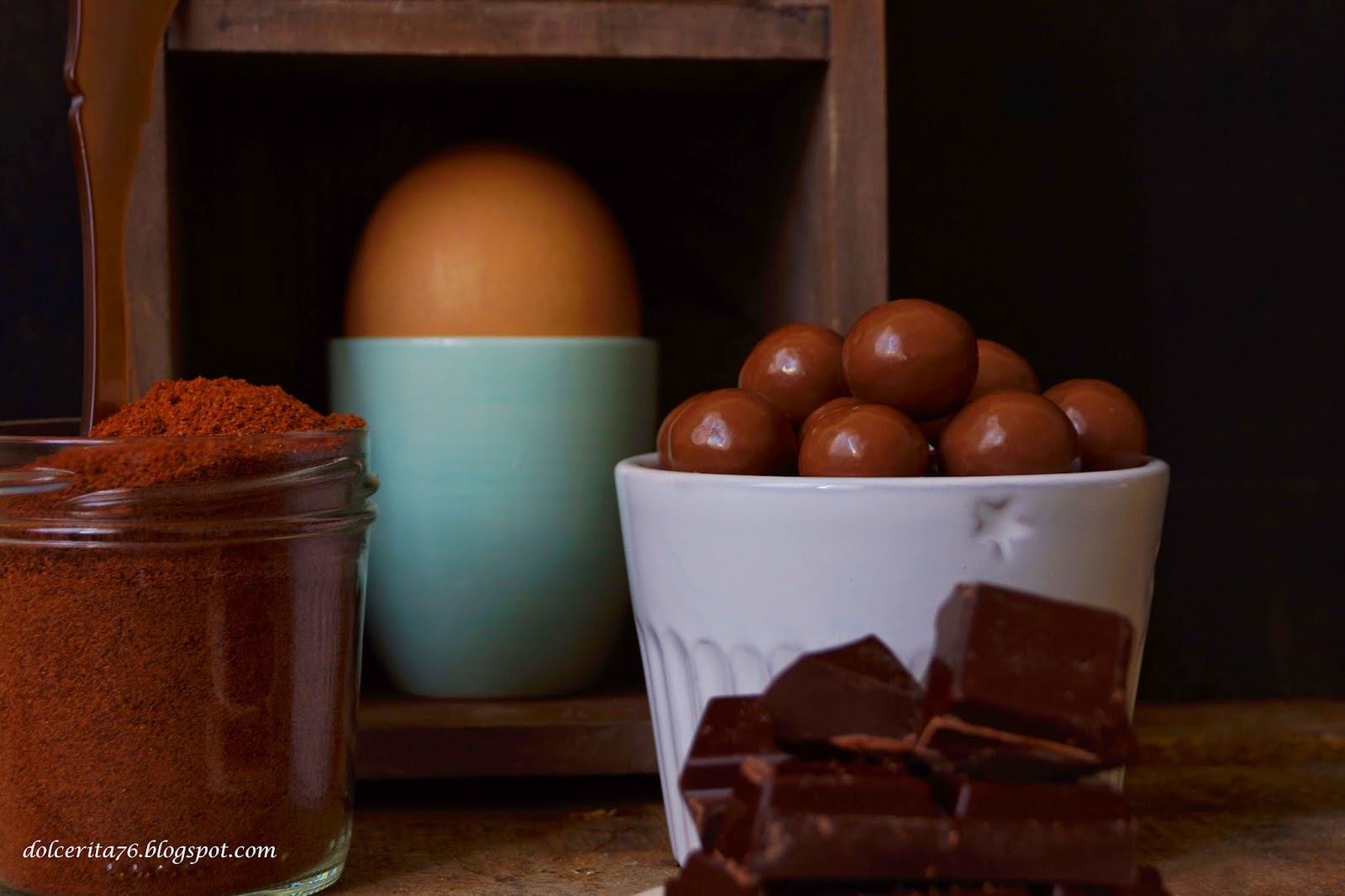 Dolce Rita Malted Chocolate Cupcakes and malted ganache