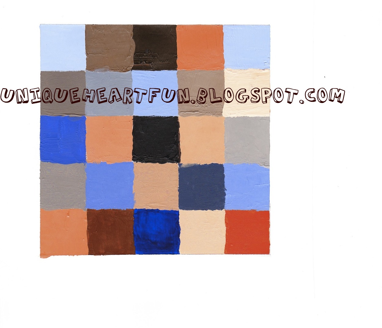 Fun with Unique Heart Patchwork Painting