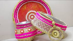 karwa chauth thali karwa chauth thali