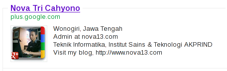 Profile Google+ nova13 di Google Search