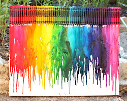 crayon melted crayons melting painting paint cat canvas awesome crafts project using artwork melt gun line broken hairdryer following note