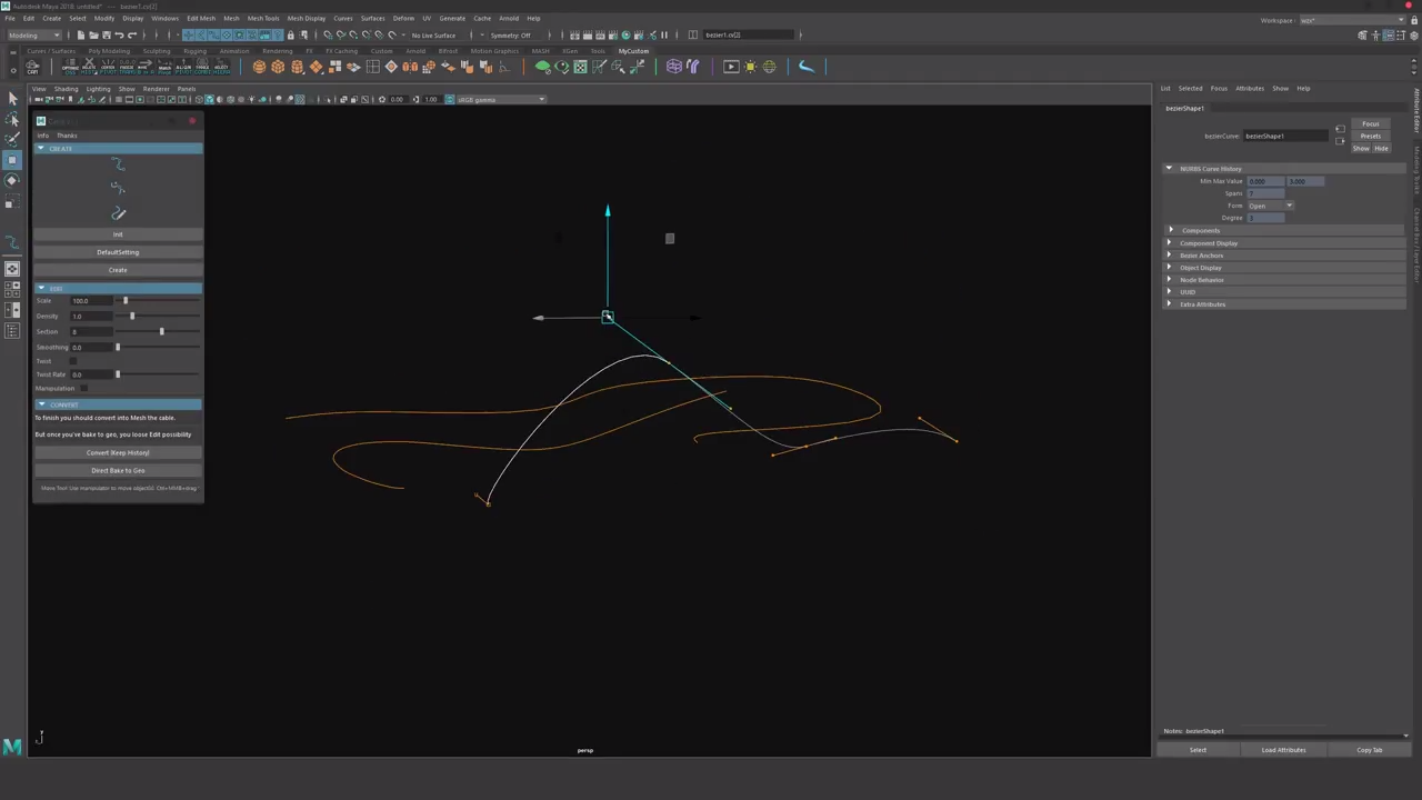 Cable Script for Maya Plugins Reviews and Download free for CG Softwares