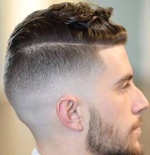 High Skin Fade + Slicked Back Curly Hair Model Rambut Pendek Pria Terpopuler Rekomendasi Barber Shop Ternama