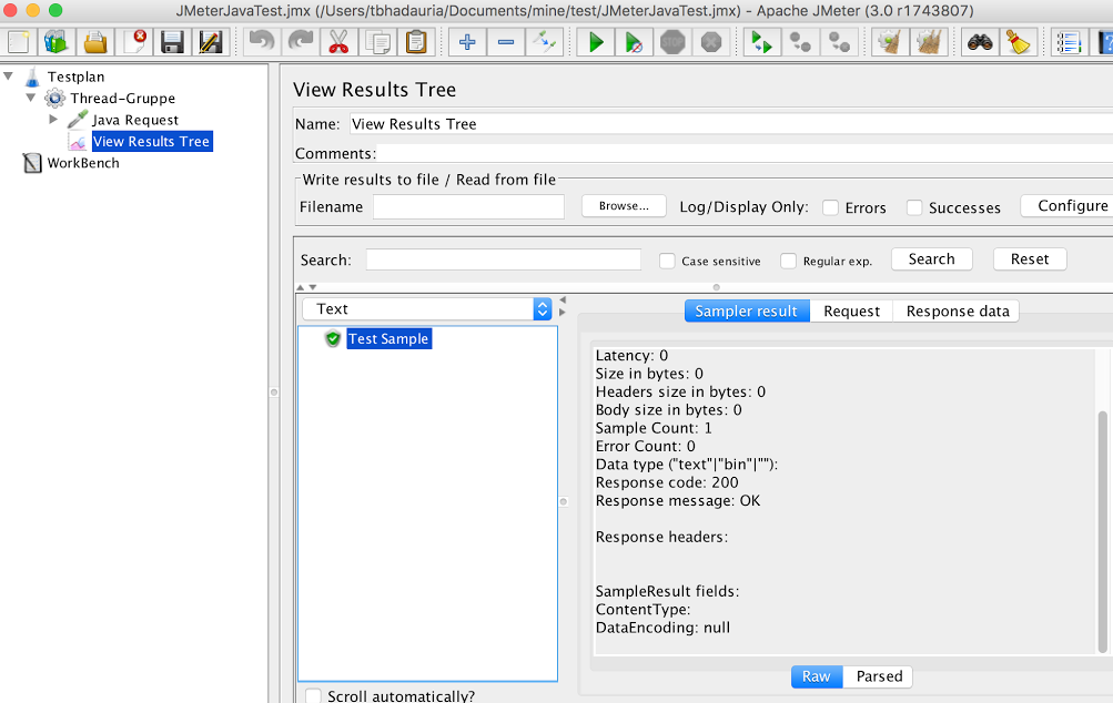 Test Java class with JMeter
