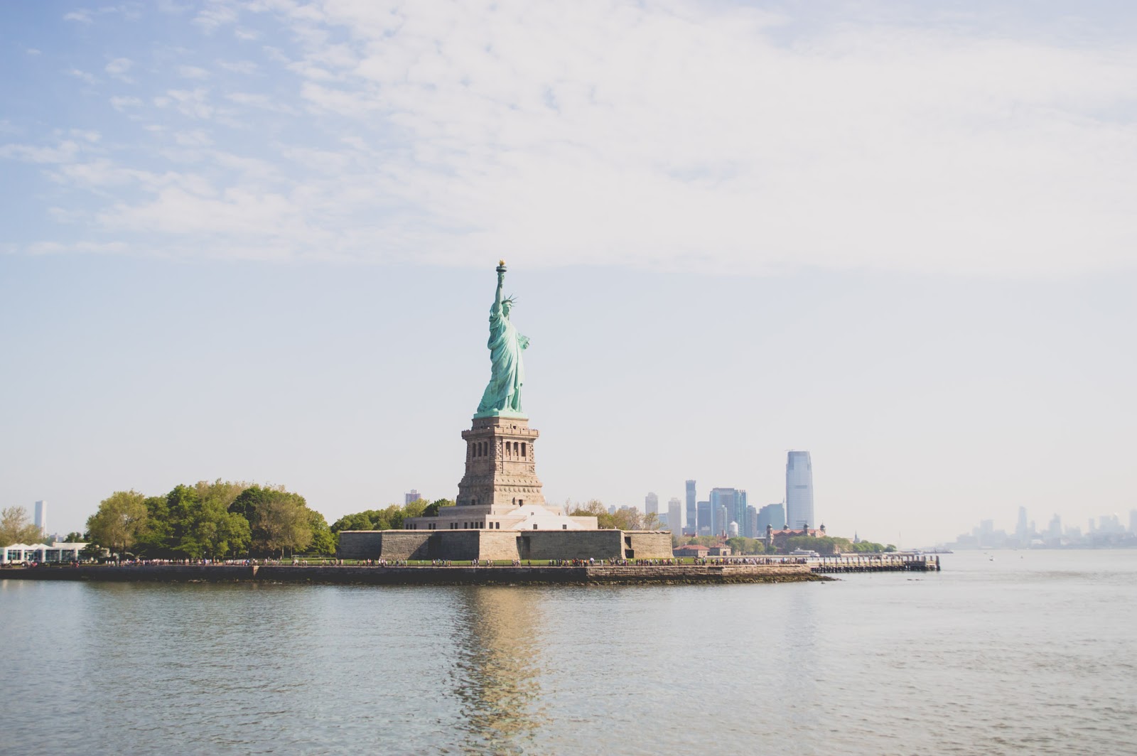 statue of liberty, ellis island, ferry, tourist, new york city, nyc