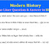 Modern History one liner question & Answer in Hindi - Download PDF