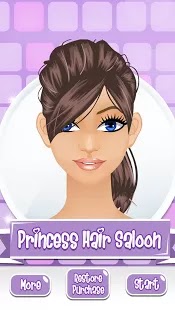 Something for my female readers : Princess Hair Salon for Android devices free, hairstyle at your finger tips