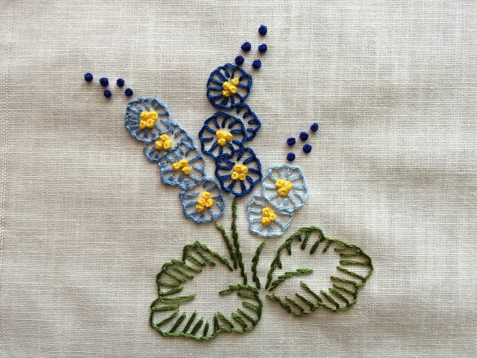 MooshieStitch Blanket (Buttonhole) Stitch Flowers