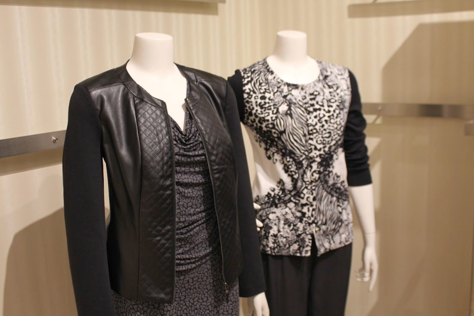 Leather quilted jacket