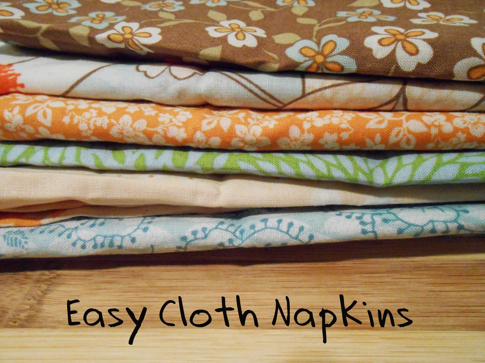 Beyond the Cookie Cutter Easy Cloth Napkins