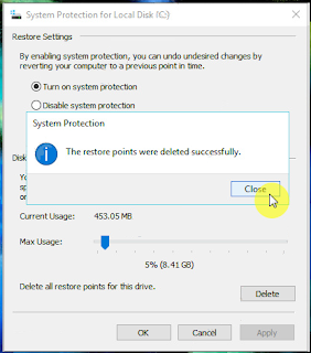 Cara Menghapus Restore Point di Windows 10