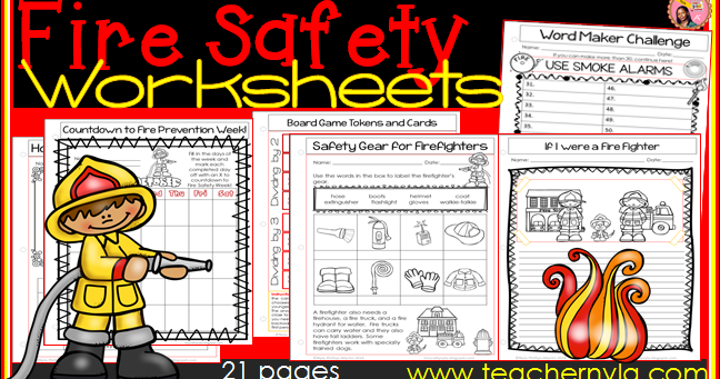 Fire Safety Week Activities Nyla S Crafty Teaching