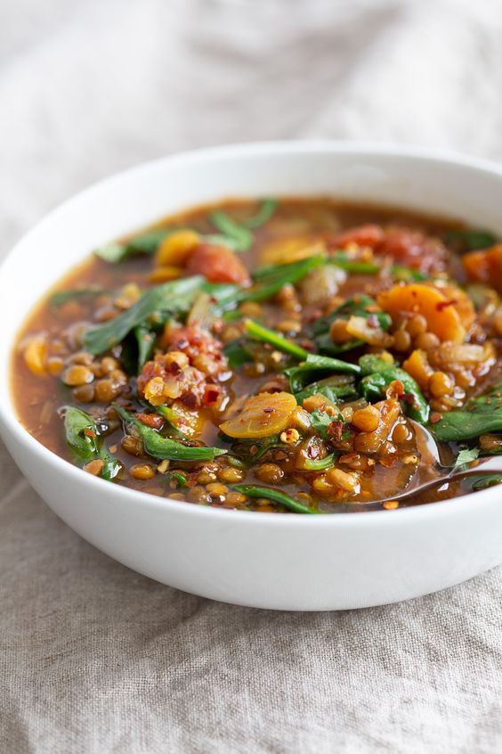 Vegan Lentil Soup Instant Pot or Saucepan - Vegan Recipes Low Carb
