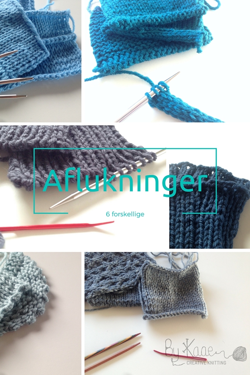 Støvet fløjte kindben Knitting By Kaae: 12 måder at slå op og lukke af på i strik