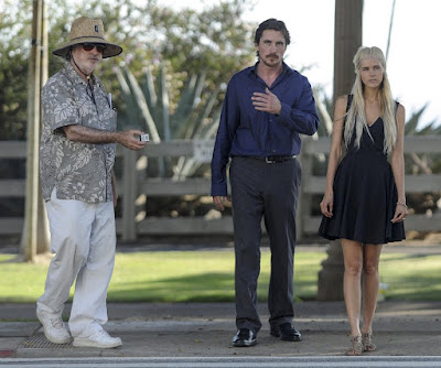 Terrence Malick, Christian Bale and Isabel Lucas in Knight of Cups