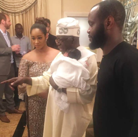 6 Photos from the naming ceremony of Seyi and Layal Tinubu's newborn daughter, Amira Titilayo