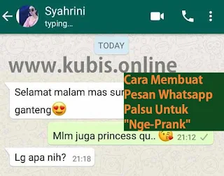 ngerjain teman di whatsapp