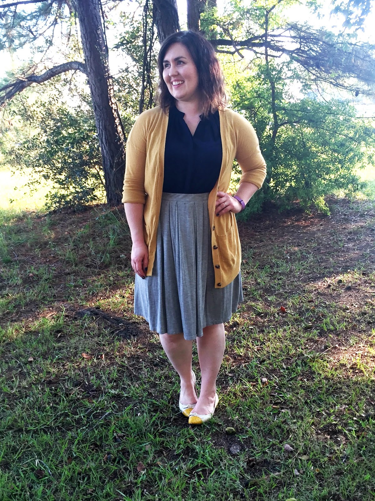 Navy and Mustard - Rebecca Lately