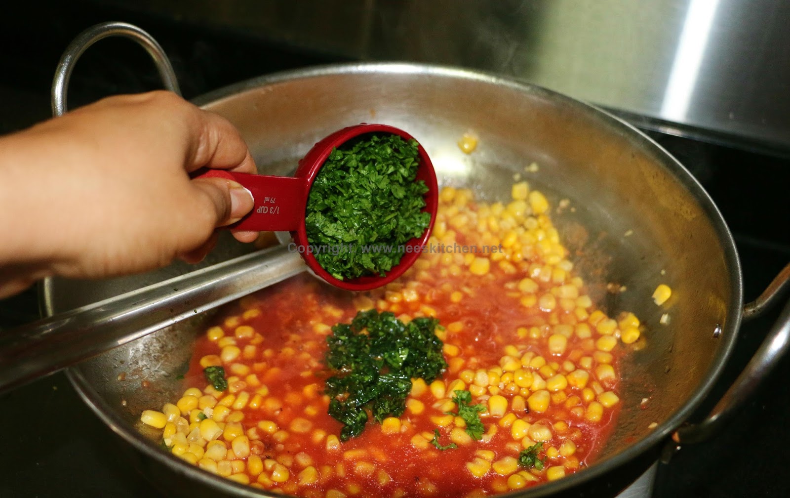 Aubergine Layered Baked Corn Cheese Quinoa Pasta Nee's Kitchen