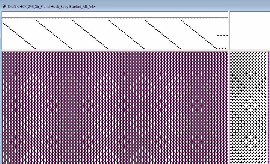 Gangewifre Weaving Huck Baby Blanket