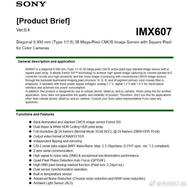 Sony IMX607 - qasimtricks