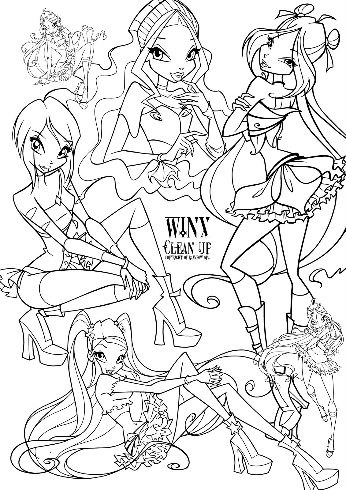 ausmalbilder winx club