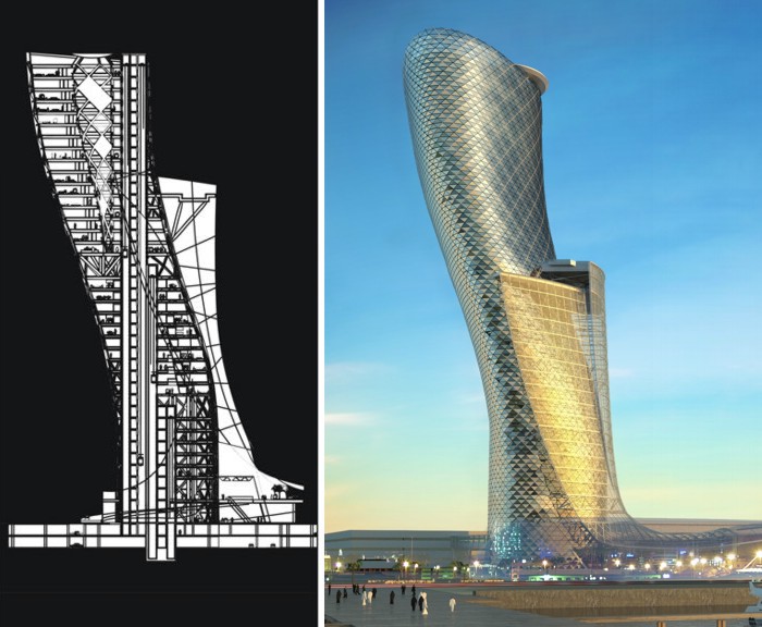 Capital gate в абу даби Capital gate в абу даби