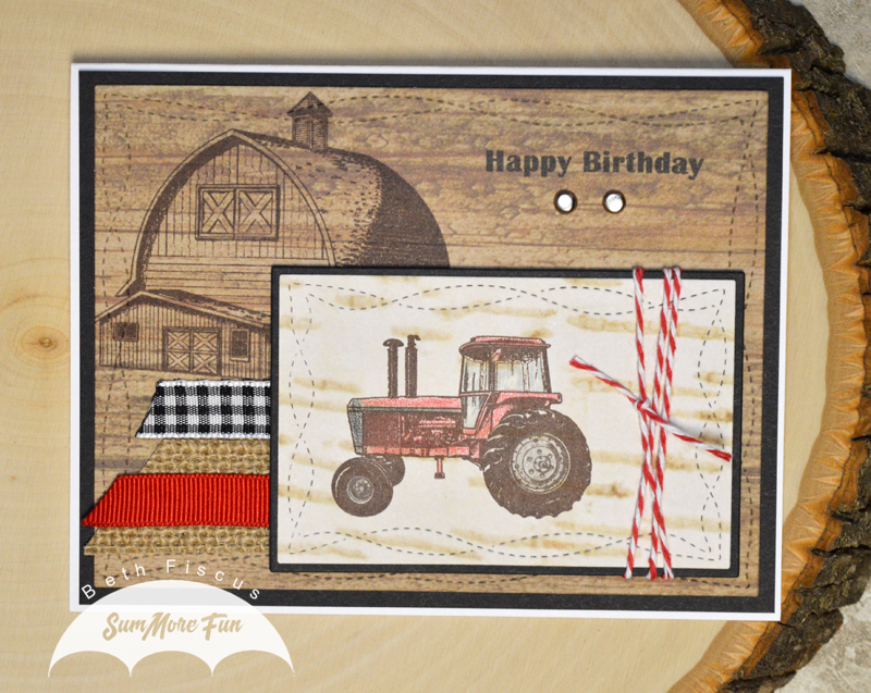 Beth's Beauties Tractor Birthday Cards