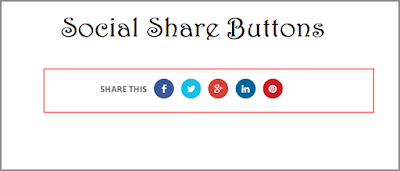 Animated Social Share Button For Blogger with CSS Design