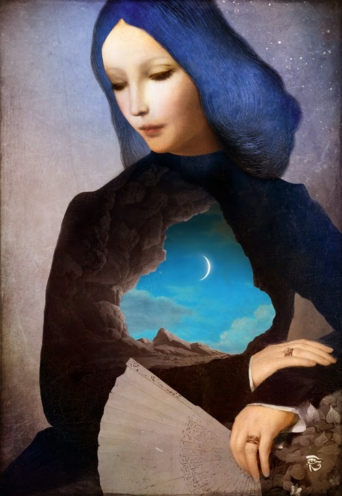 23-Lady-Midnight-Christian-Schloevery-Surreal-Paintings-Balance-of-Mind-and-Heart-www-designstack-co