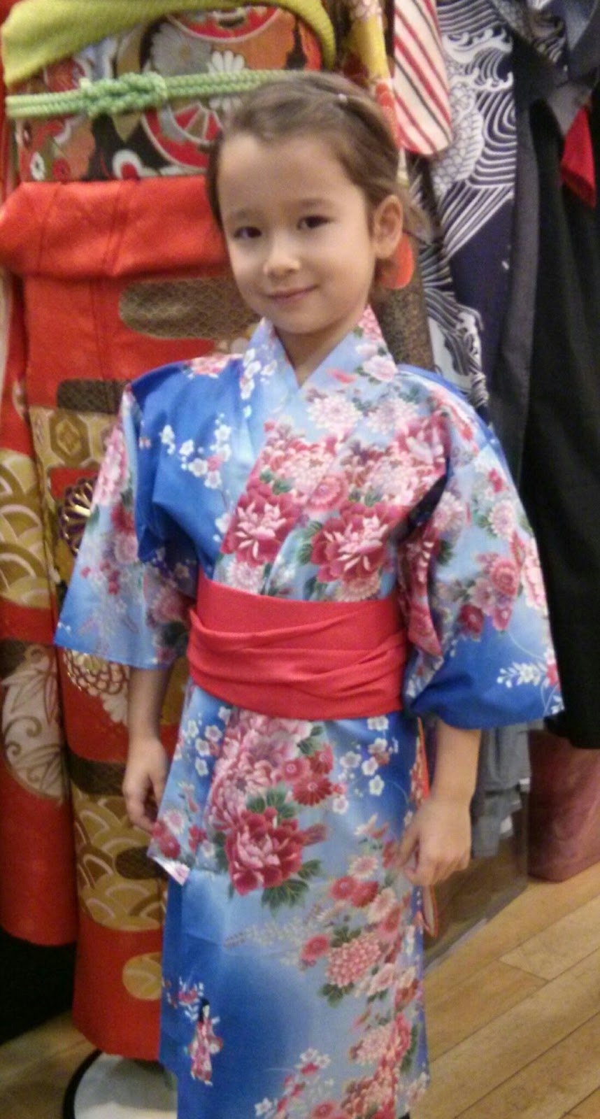 Japanese kimono for summer festivals or home wear