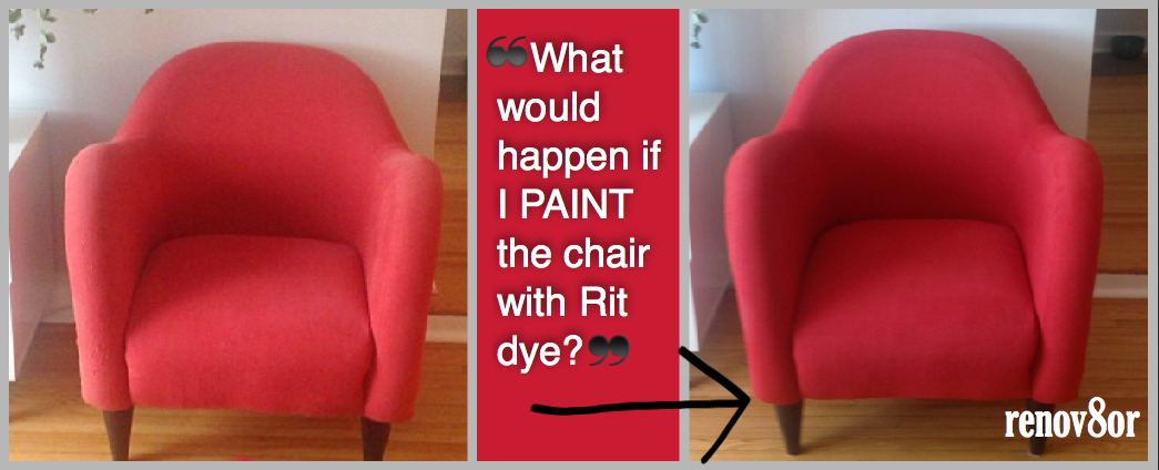 Renov8or Chair Makeover Oh Yes You Can Paint Upholstery - Can Furniture Be Dyed