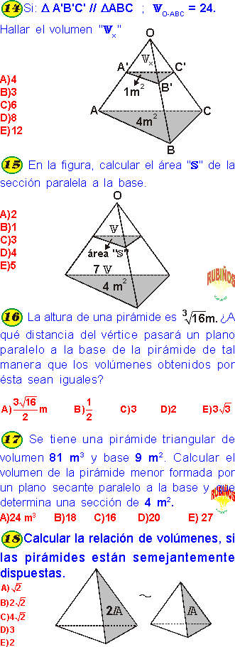 PIRAMIDE EJERCICIOS RESUELTOS DE GEOMETRÍA DEL ESPACIO PDF