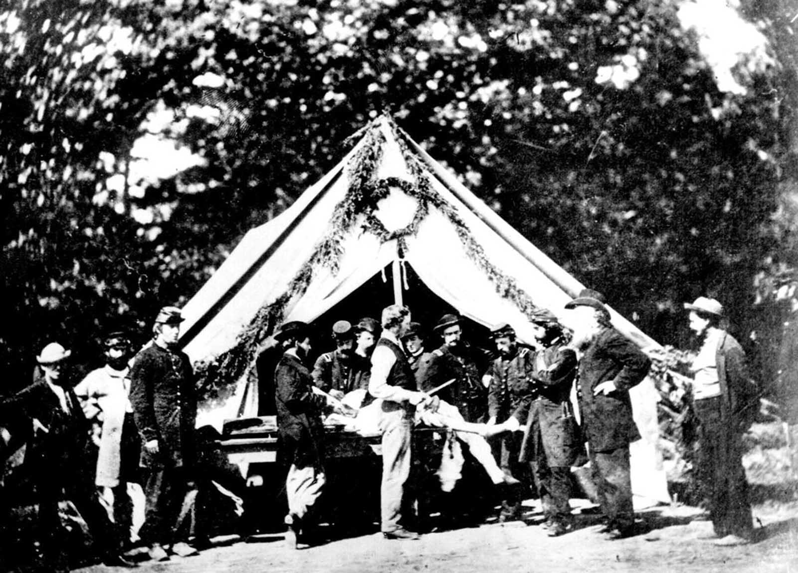 Amputation in a Field Hospital, Gettysburg.