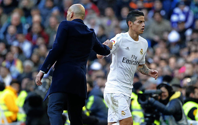Zinedine Zidane y James Rodríguez Zidane da un consejo a James Rodríguez y analiza la actualidad del Real Madrid