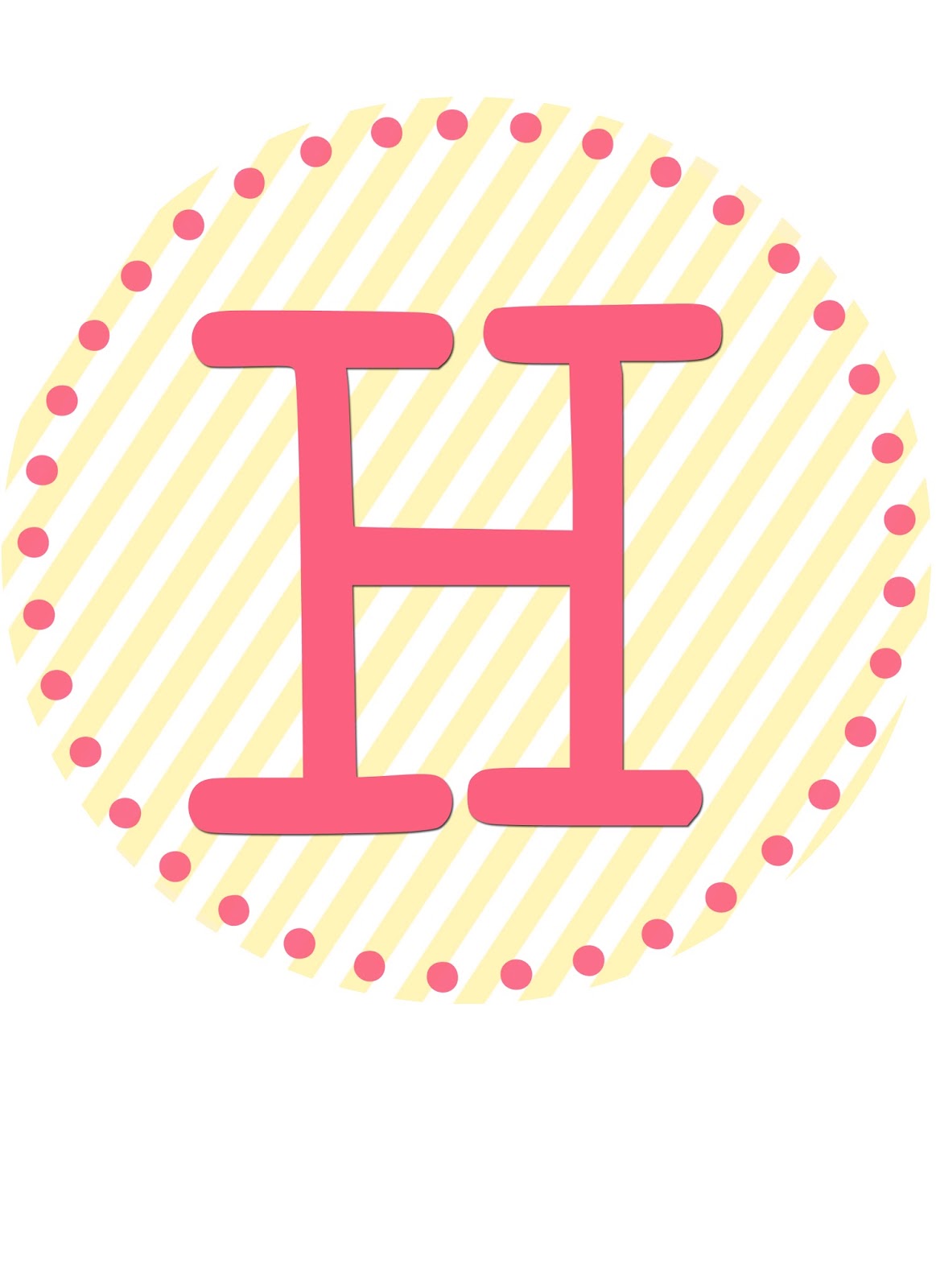 H Lettering Cute Sublime Printables: 2013