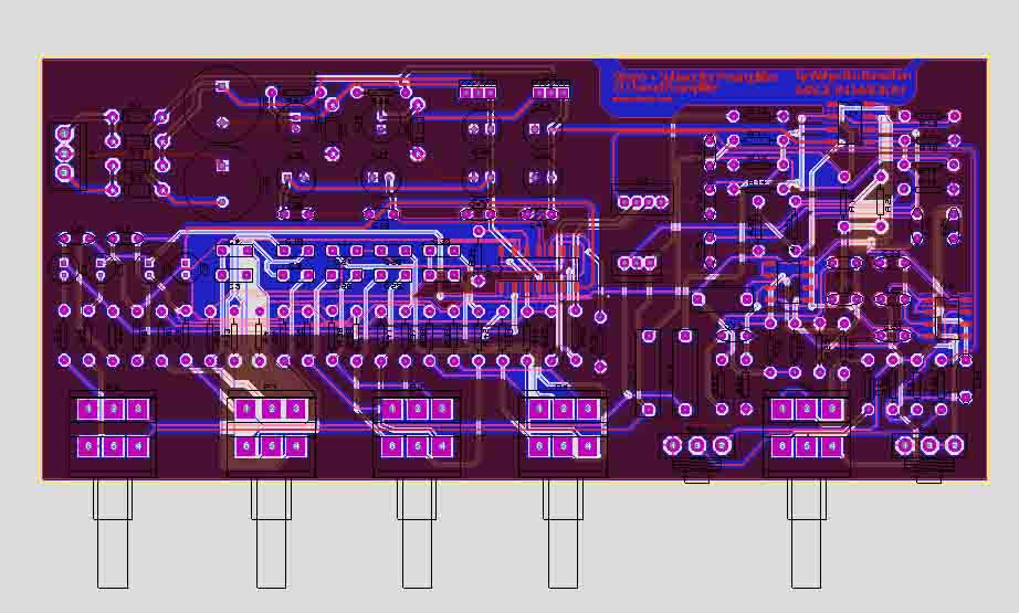 2.1 Stereo + Subwoofer Preamplifier Circuit Electronic Circuit