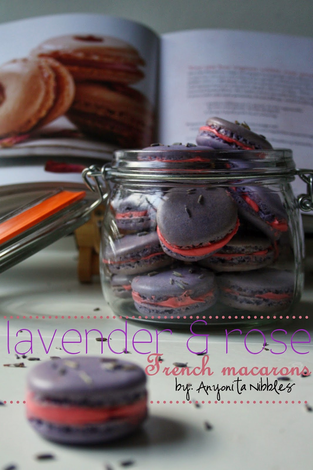 These lavender and rose #macarons from @anyonita would make an excellent #Mother'sDay gift! Pacakage them in a lovely box or jar for a pretty present.