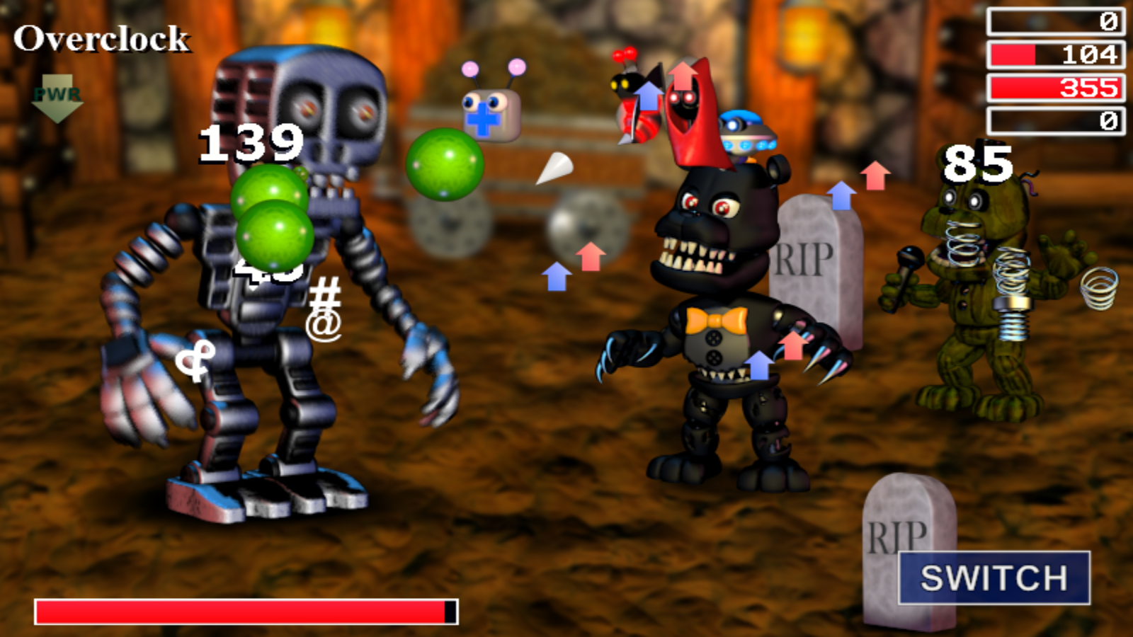fnaf world update 2 all characters cheat