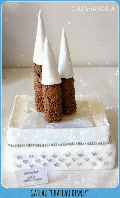 image gâteau château disney