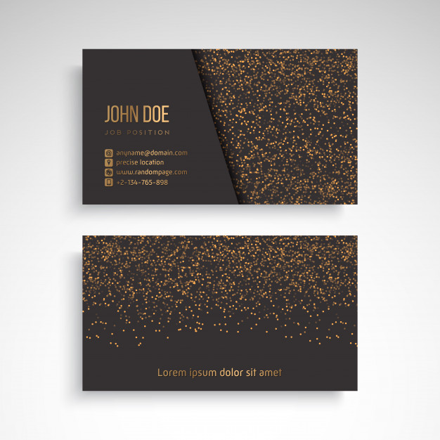 Business Card with vintage decorative elements Free Vector