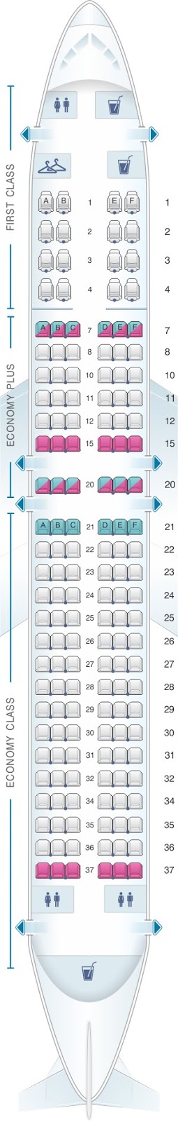 Fresh United 737-800 Seat Map