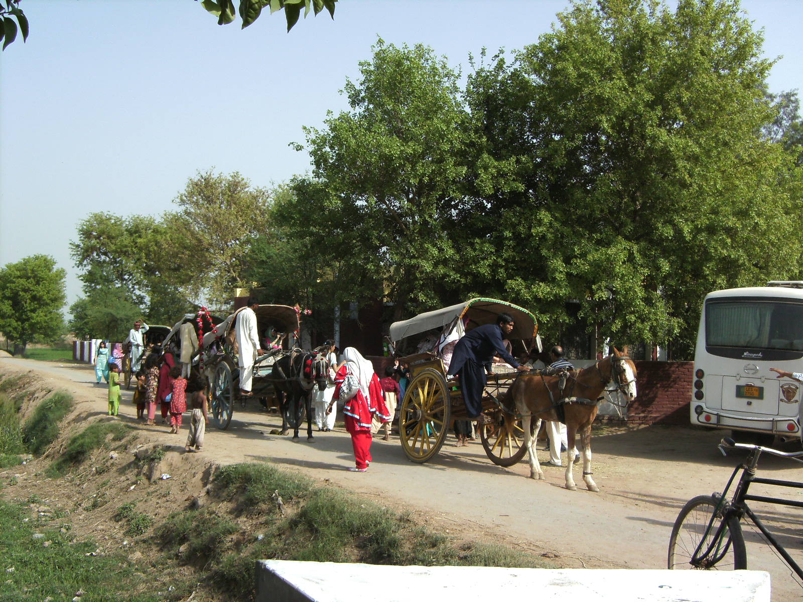 Life in the village 1. Karamat Village. Butsefal Horse City Jalalpur.