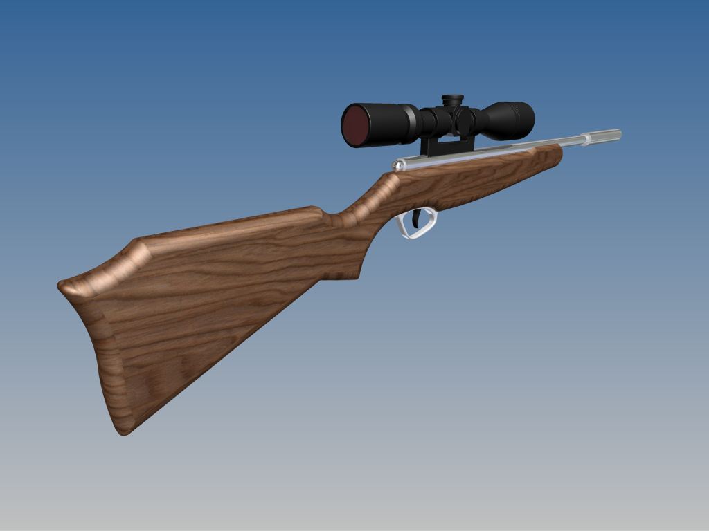 Solidworks Blog | 3 Boyutlu Çizimler, Örnekler, Modeller: Tüfek (Rifle)
