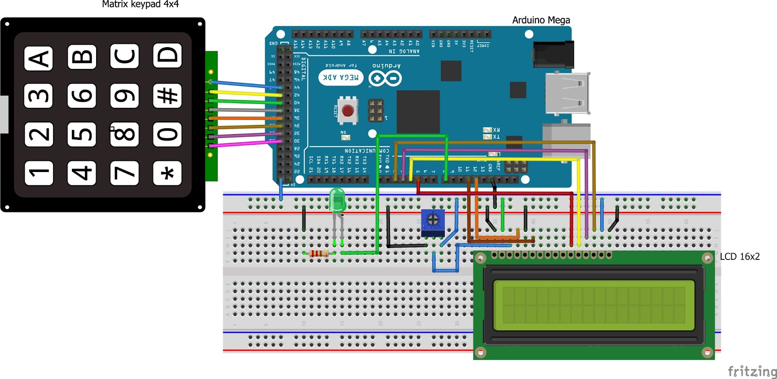 Password lock arduino lcd and keypad ِ projects