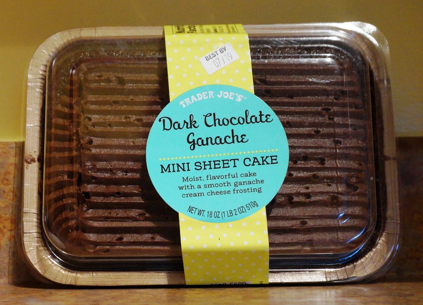 trader chocolate joe cake dark ganache mini exploring sheet small