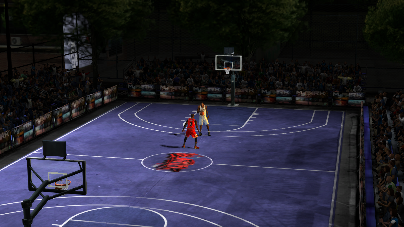 sunset blue court Blacktop - NBA 2K17 at ModdingWay