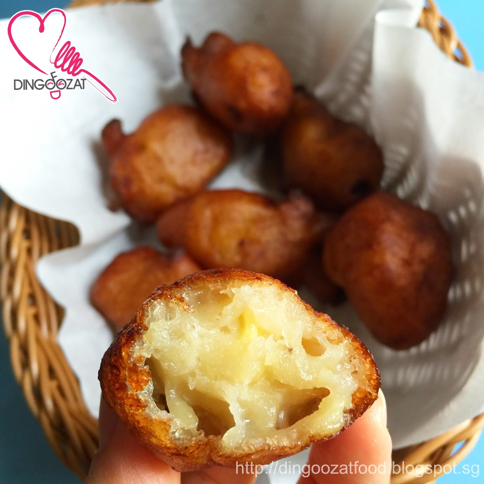 Miki's Food Archives Mashed Banana Fritters aka JemputJemput Pisang